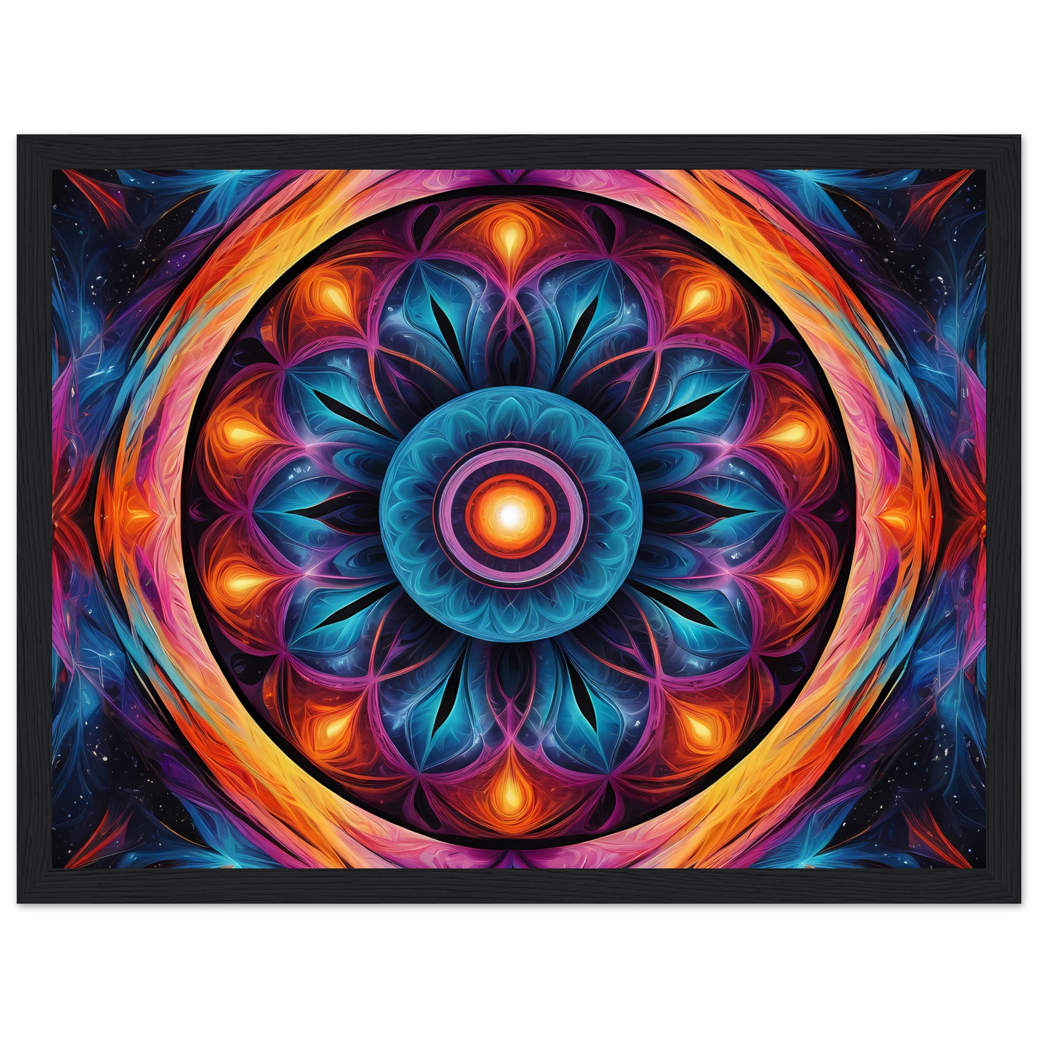 Zen Radiance: Framed Mandala Poster for Tranquil Spaces 2