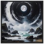 Moonlit Zen Elegance – Premium Matte Framed Poster 5