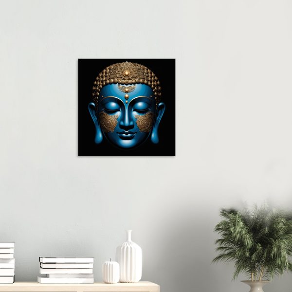 Blue & Gold Buddha Poster Inspires Tranquility 3