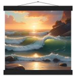 Tranquil Sunset Harmony – Premium Zen Poster with Hanger 8