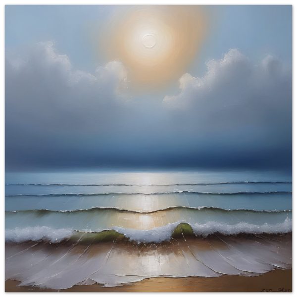 Seascape of Zen in the Oil Painting Print 13