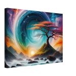 Whispers of Tranquility: A Bonsai Symphony on Canvas 7