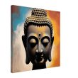 Mystic Luxe: Buddha Head Canvas of Tranquil Intrigue 34