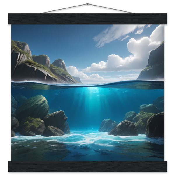 Captivating Coastal Bliss Poster with Hanger 2