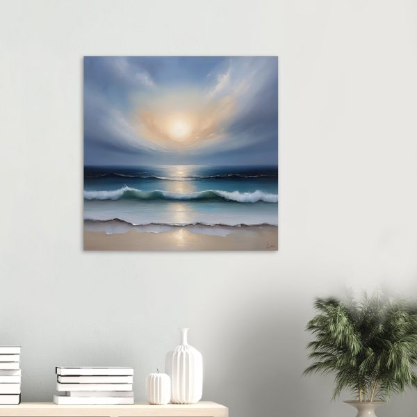 Harmony Unveiled: A Tranquil Seascape in Oils 5