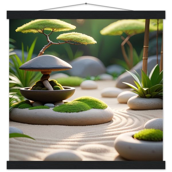 Tranquil Zen Garden: Artistic Poster for Serene Living 4