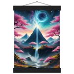 Cosmic Harmony: A Zen Vortex Premium Poster with Hanger 7