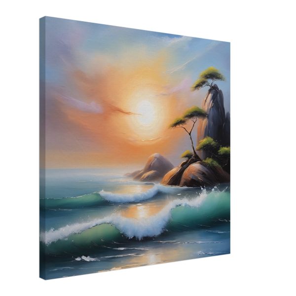 A Zen Seascape in Oil Painting Print 5