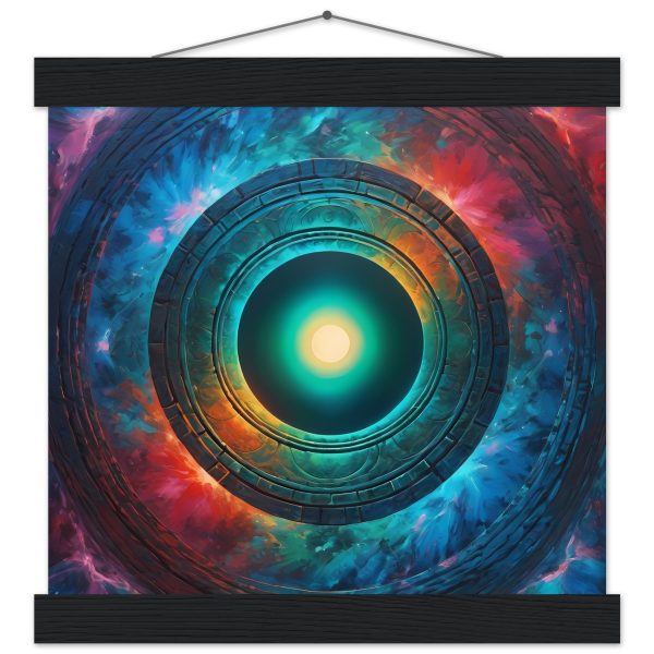 Cosmic Gateway: Abstract Zen Poster with Magnetic Hanger”  Description: 4