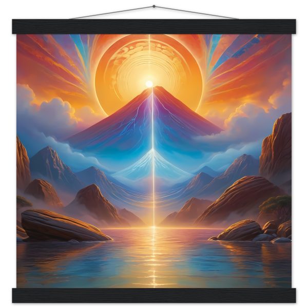 Zen Sunrise in the Mystical Mountains – Premium Poster 2