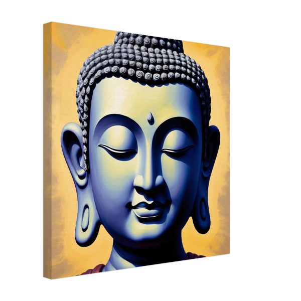 Serenity Canvas: Buddha Head Tranquility for Your Space 18