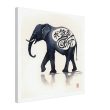 Eternal Serenity: The Enigmatic Black Zen Elephant Print 29