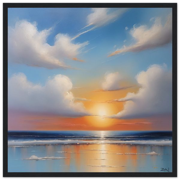 Oceanic Elevation: A Symphony of Zen Oil Painting 8