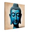 Blue Tranquillity: Buddha Head Elegance for Your Space 26