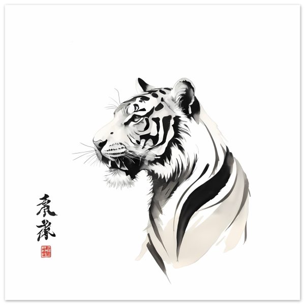Unveiling the Harmonious Aura of the Zen Tiger Wall Art 5