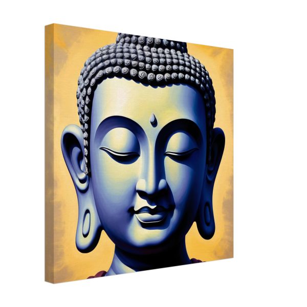 Serenity Canvas: Buddha Head Tranquility for Your Space 13