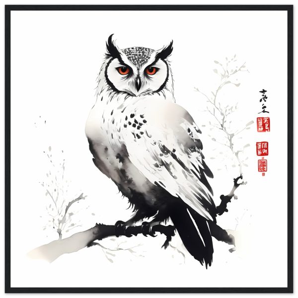 The Enchanting World of the Japanese Zen Owl Print 10