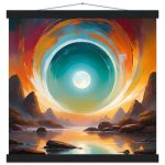Ethereal Gateway to Zen: Surreal Poster with Hanger 5