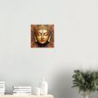 Golden Serenity: Zen Buddha Mask Poster 39