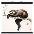 Embrace Peace with the Minimalist Zen Sloth Print 21