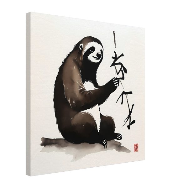 A Zen Sloth Print, A Minimalist Ode to Tranquility 19