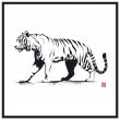 Monochrome Tiger Canvas Print 24