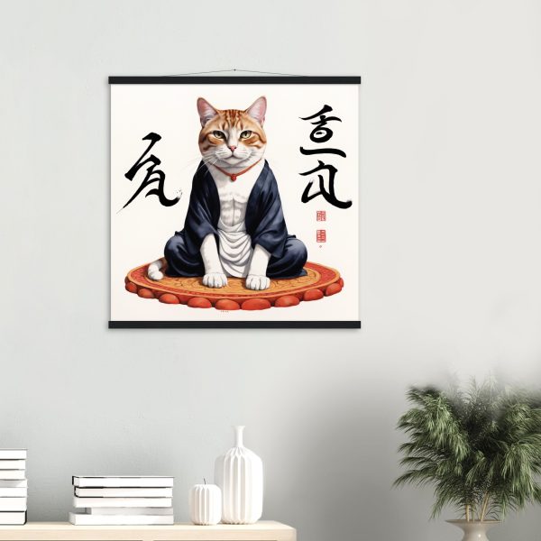 Zen Cat Wall Art – Feline Wisdom and Artistic 17
