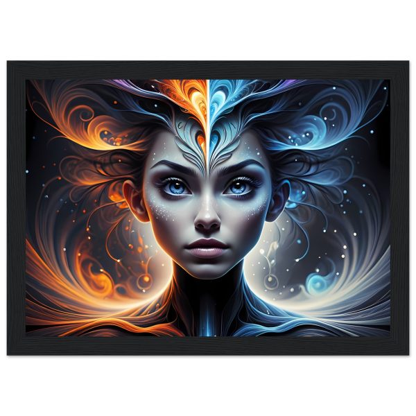 Zen Harmony: Elevate Your Space with a Unique Women’s Portrait Framed 4