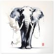 Harmony in Hues: The Majestic Zen Elephant Print 29