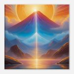 Mystical Sunrise Zen Artistry on Canvas 6
