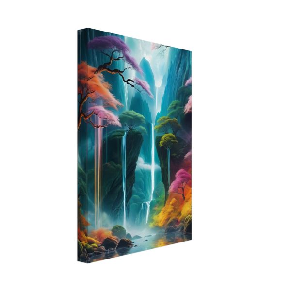 Ethereal Zen Haven: A Canvas of Tranquil Cascades 4