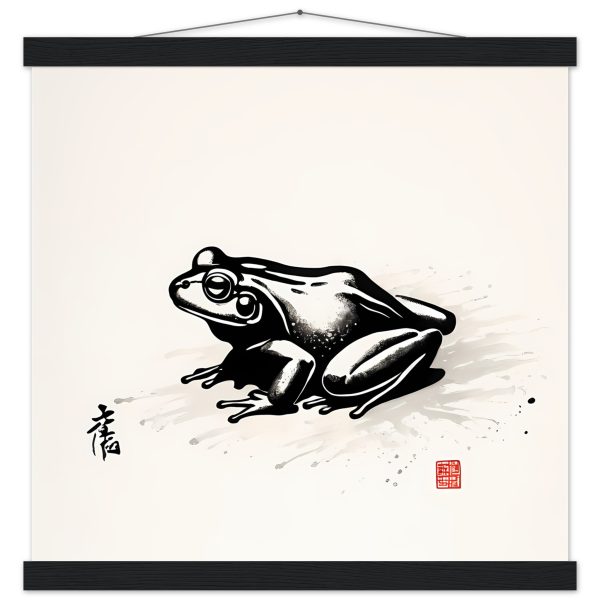 The Enigmatic Beauty of the Serene Frog Print 15