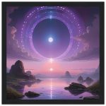 Tranquil Dawn – Framed Matte Poster with a Zen Touch 6