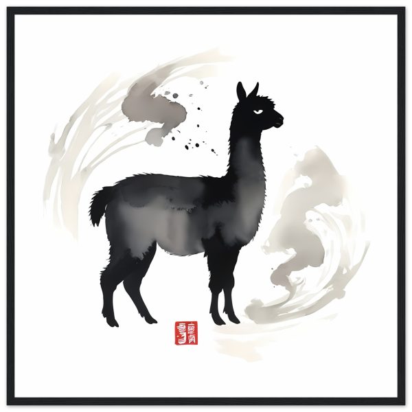 Elevate Your Space: The Black Llama Print 3