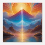 Mystical Sunrise Zen Artistry on Canvas 7