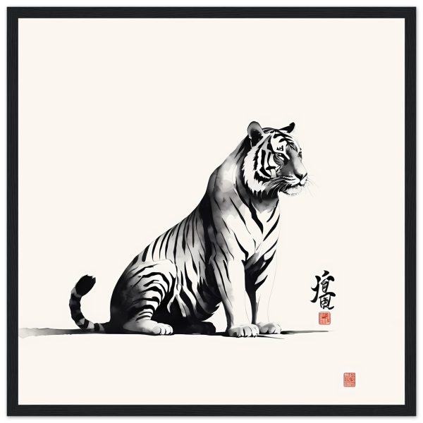 A Closer Look at the Zen Tiger Poster Wall art 9