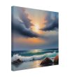 Nature’s Symphony: A Sunset Beach Canvas 31