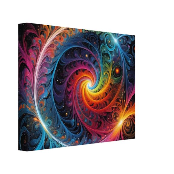 Cosmic Tranquility: Abstract Zen Symmetry Canvas Print 4