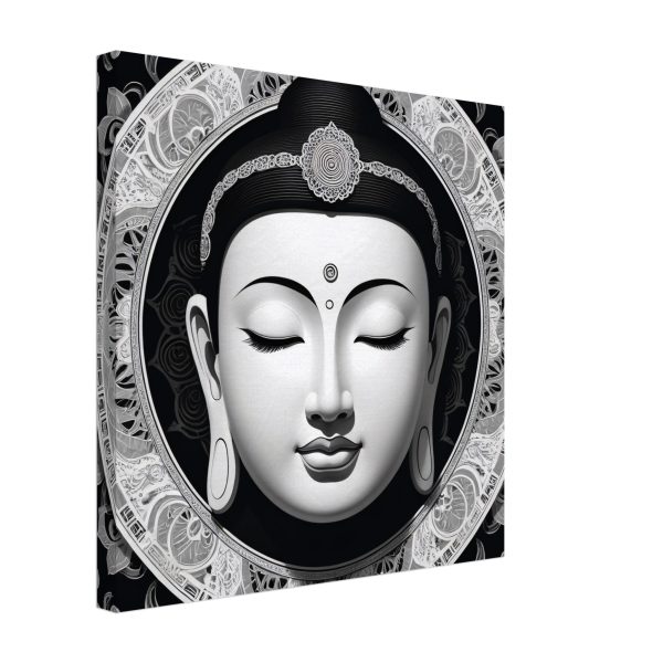 Elegance Unveiled: Zen Buddha Mask Canvas 10
