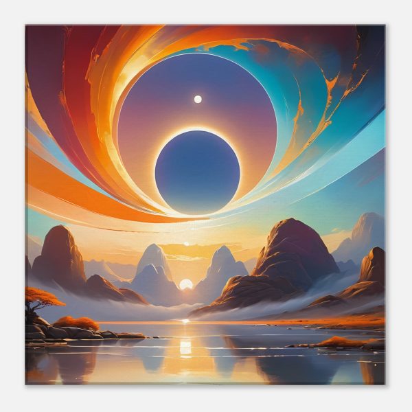 Canyon Serenity: Morning Glow Canvas Print 3