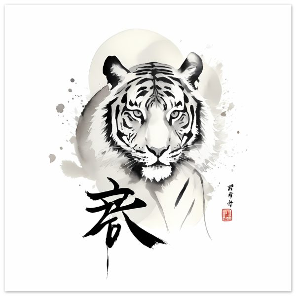 The Enigmatic Allure of the Zen Tiger Framed Poster 8