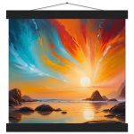 Serene Coastal Sunset – Premium Matte Poster for Zen Living 8