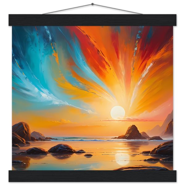 Serene Coastal Sunset – Premium Matte Poster for Zen Living 4