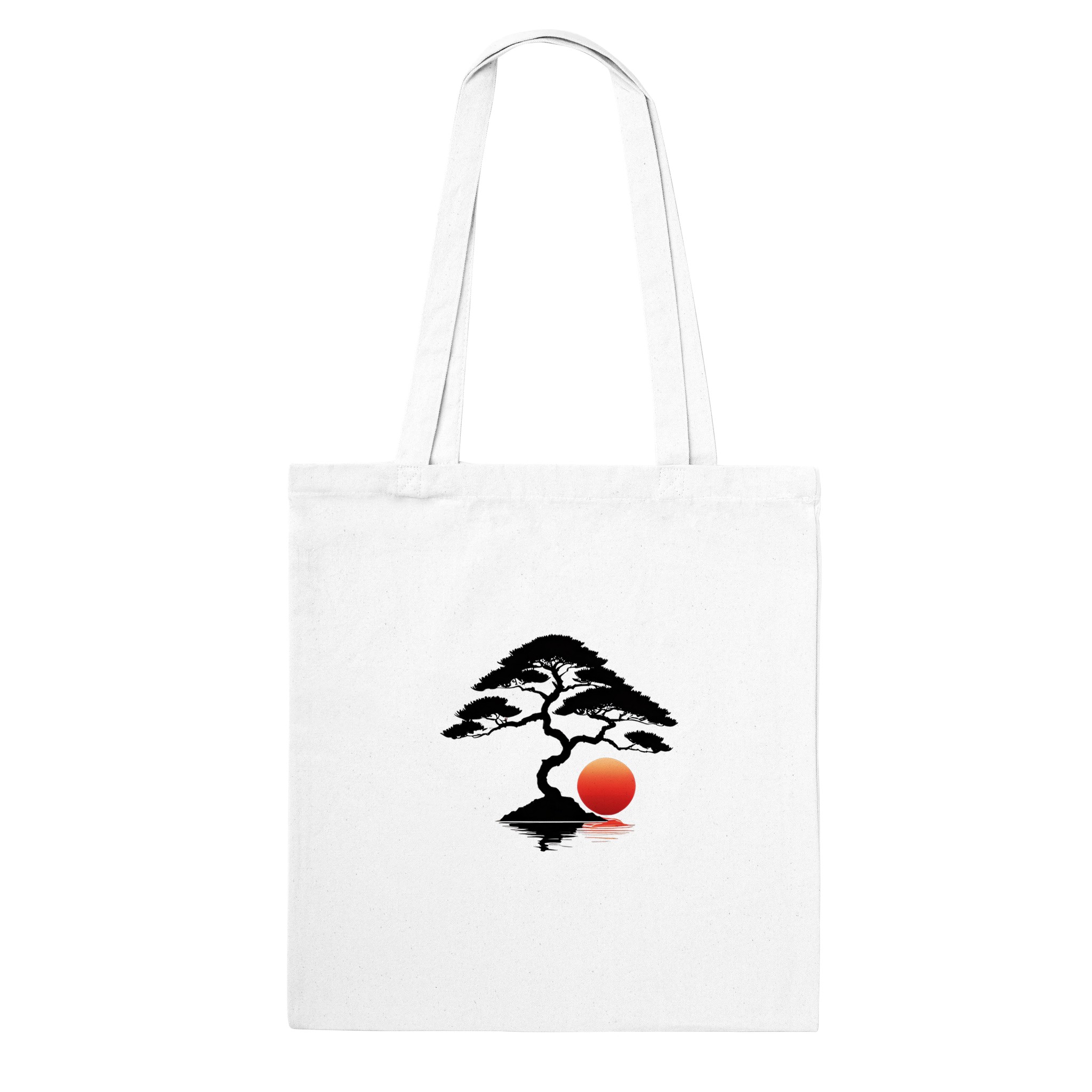 Zen Bonsai Reflection: A Tranquil Tote Bag 2