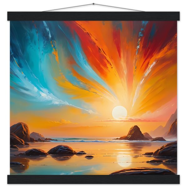 Serene Coastal Sunset – Premium Matte Poster for Zen Living 3