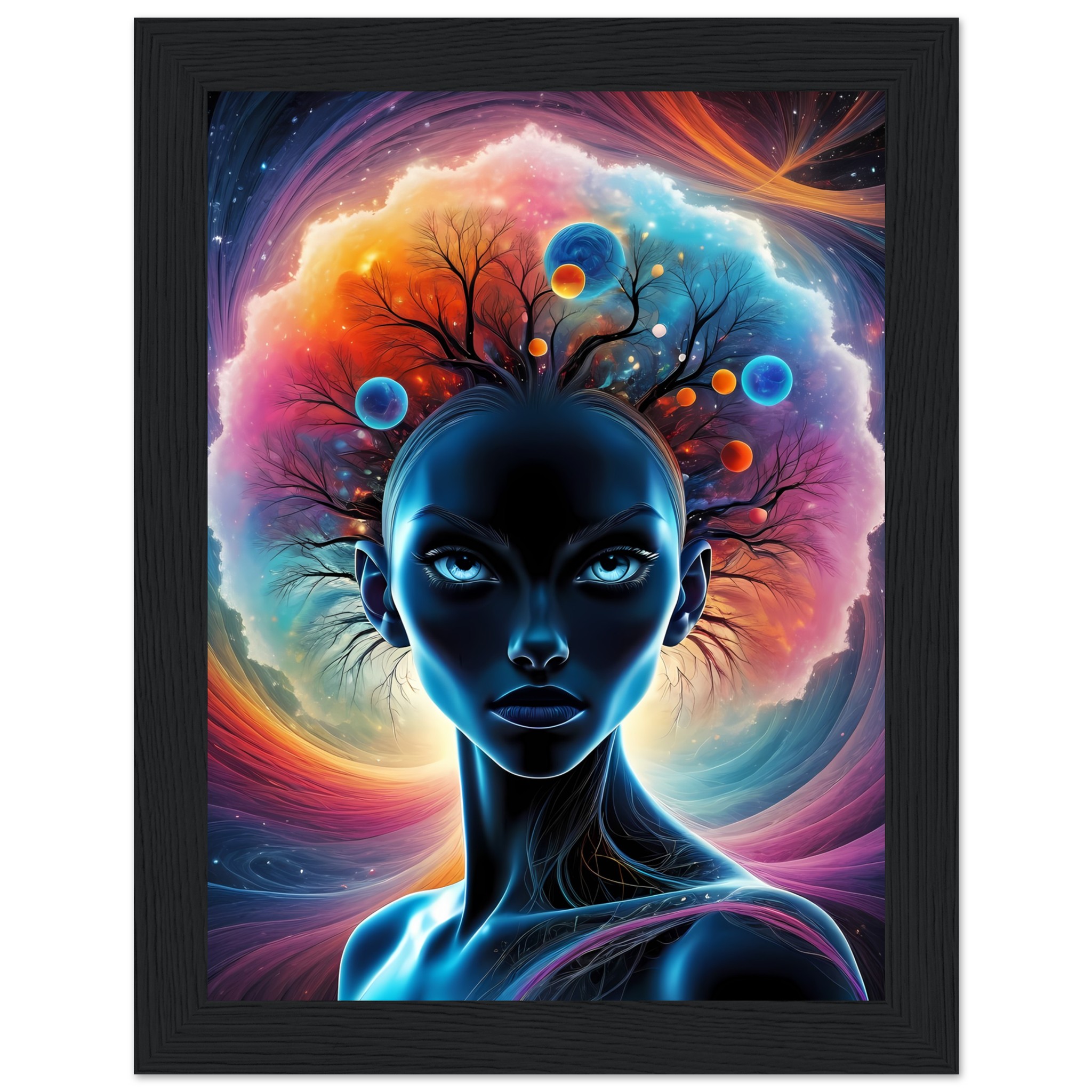 Celestial Elegance: A Zen Portrait Framed in Tranquility 2