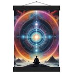 Meditative Mandala Journey Poster with Vintage Hanger 6