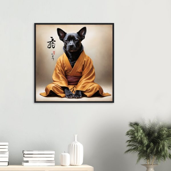 A Dog in Meditation: A Zen Wall Art 10
