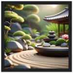 Zen Garden Harmony: Framed Poster – Serenity Transformed 6