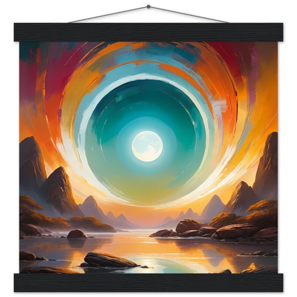 Ethereal Gateway to Zen: Surreal Poster with Hanger 2